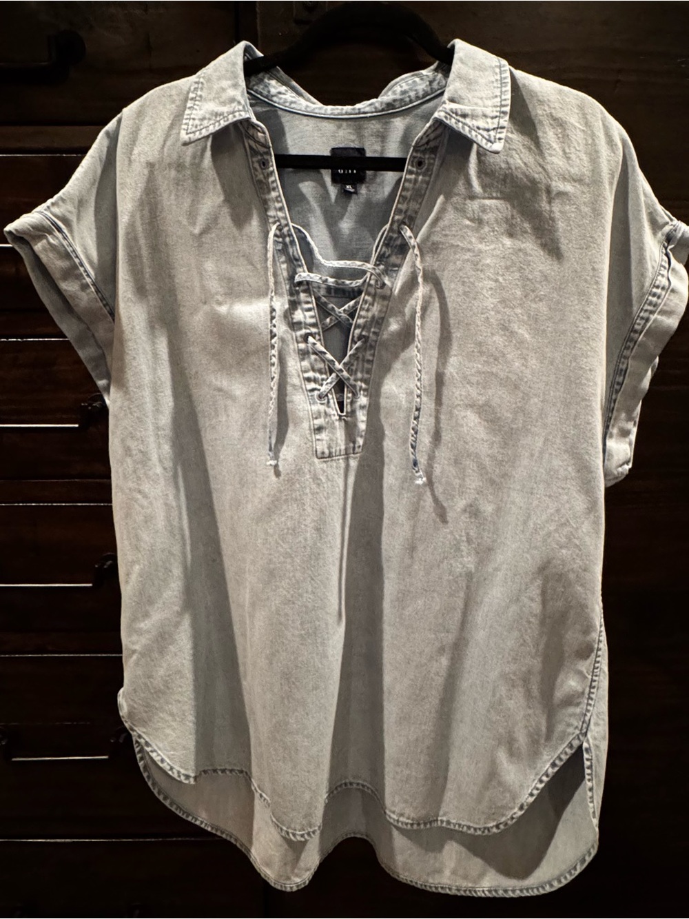 GAP Light Blue Denim Tunic Top